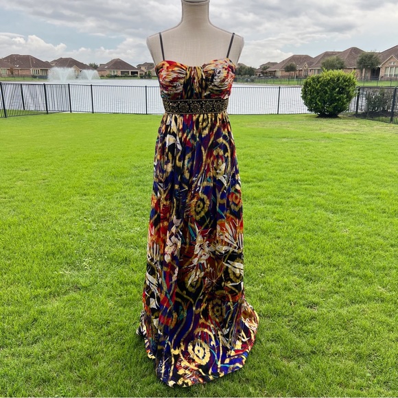 Oleg Cassini Dresses & Skirts - Oleg Cassini Multicolor Metallic Gown